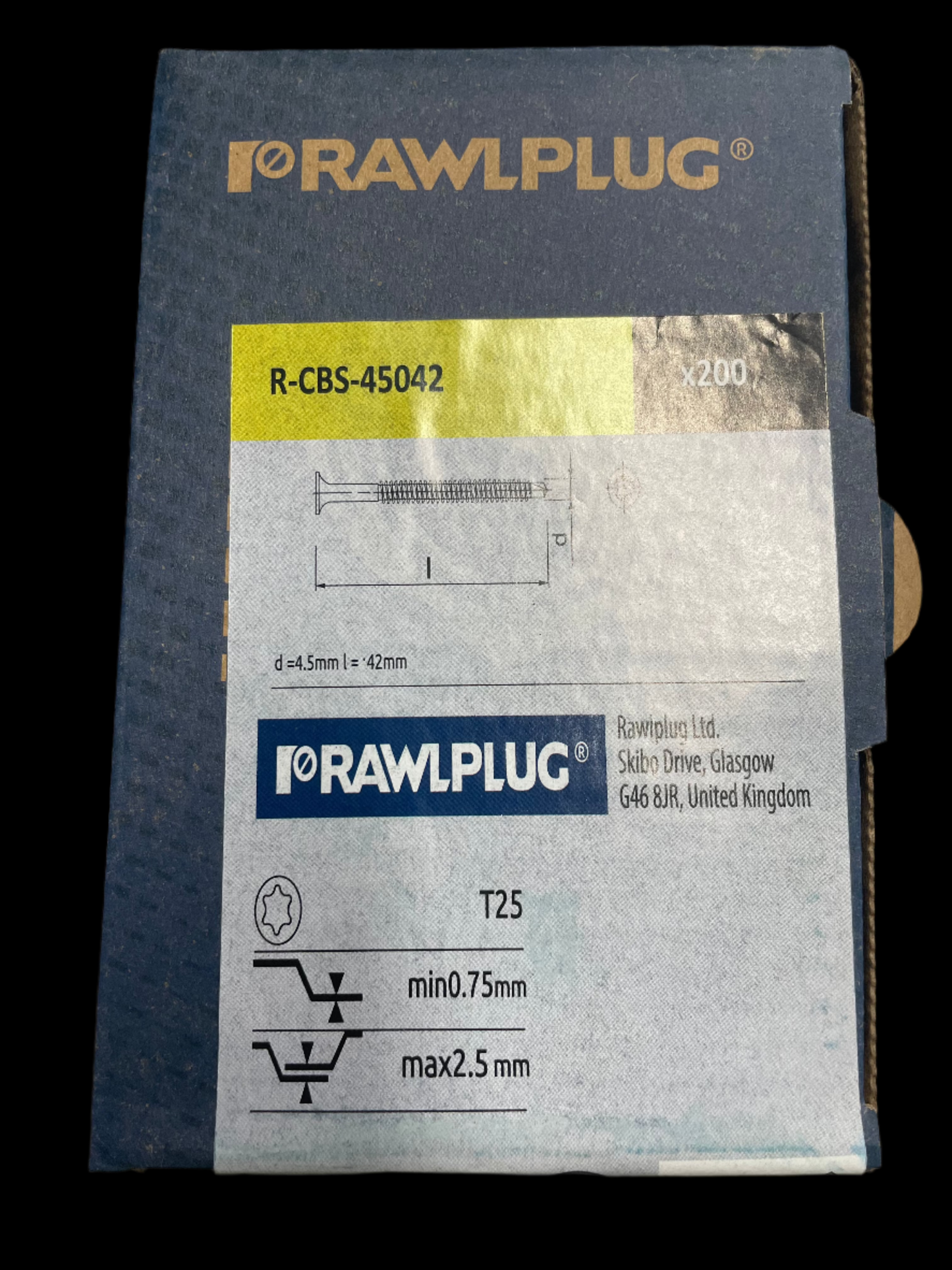 42mm Render Board Screws Ruspert Coated