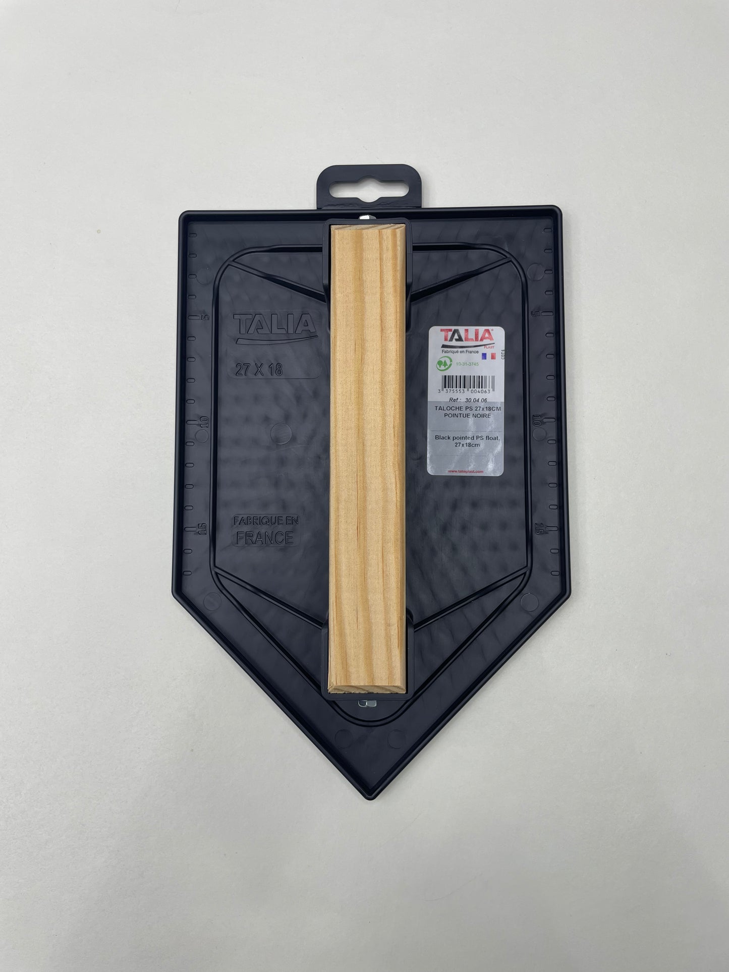 11" Pointed Black Plastic Diamond Float
