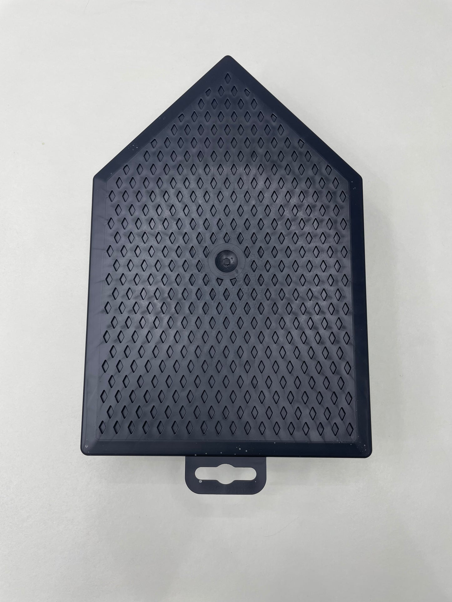 11" Pointed Black Plastic Diamond Float