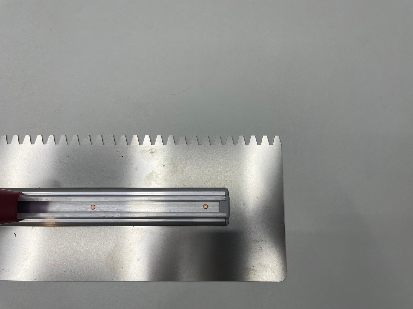 Double Handle Straight Edge And Toothed Edge Trowel 1m