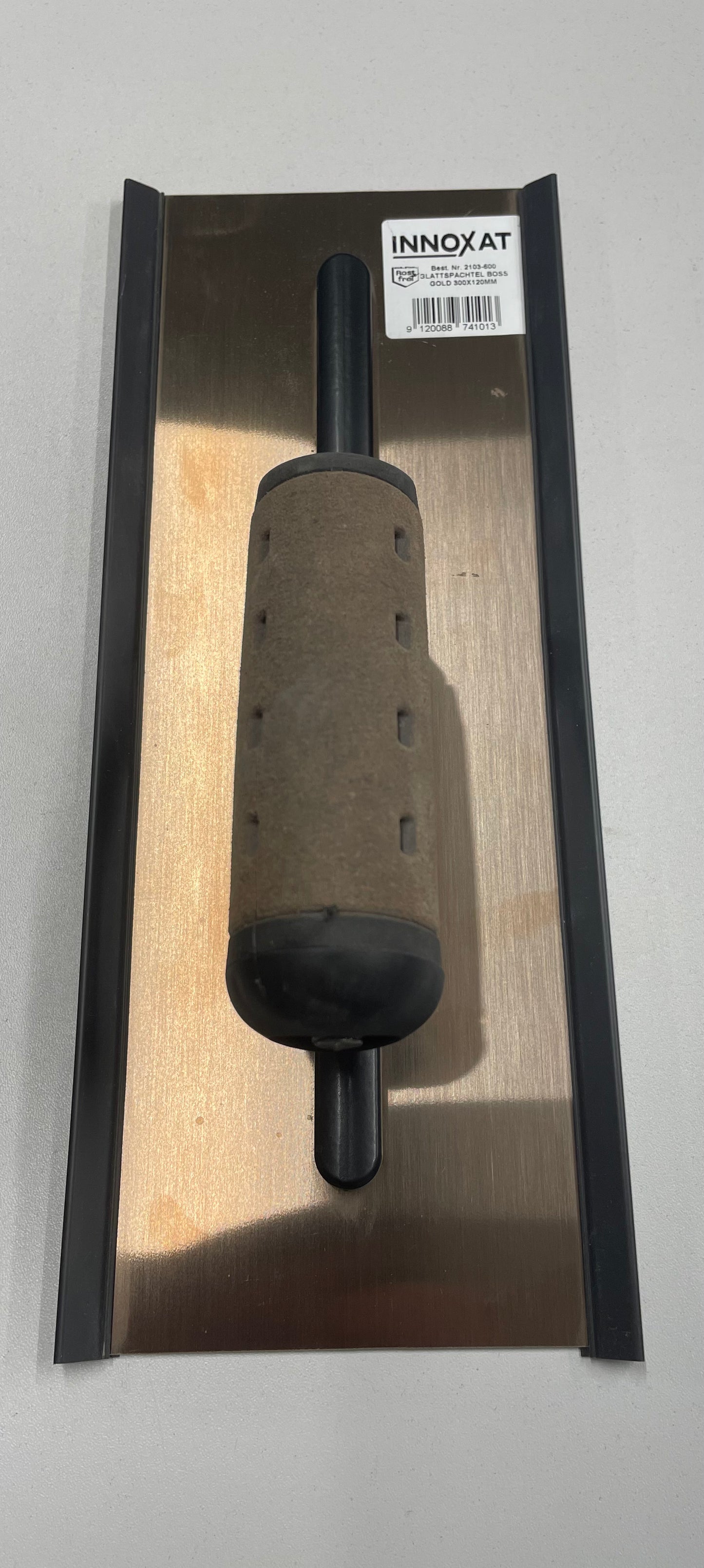 12" Smoothing trowel BOSS GOLD, 300x120mm leather handle