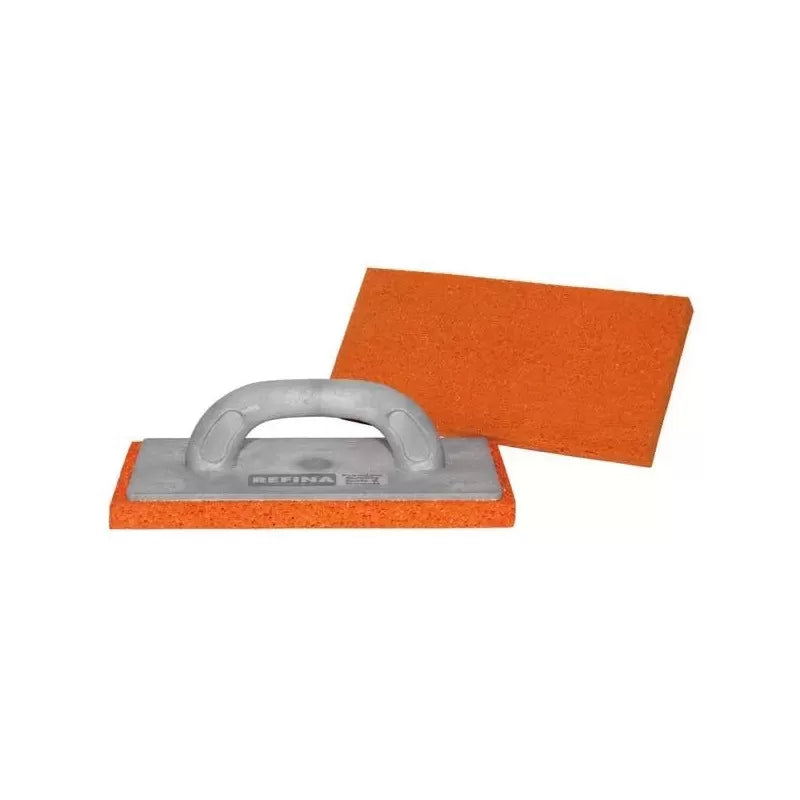 Sponge float 11x5½" (280x140mm) natural rubber fine grain 10mm oval grip