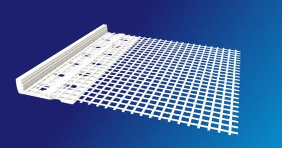 PVC 6mm Stop Bead With Mesh White 2.5m