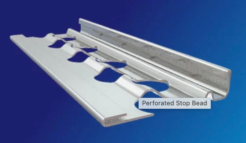 Galvanised 3mm Perf StopBead 2.4m ( Box of 50)