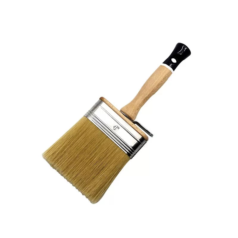 Premium water brush 4" (100mm) hybrid bristle octangonal hardwood handle