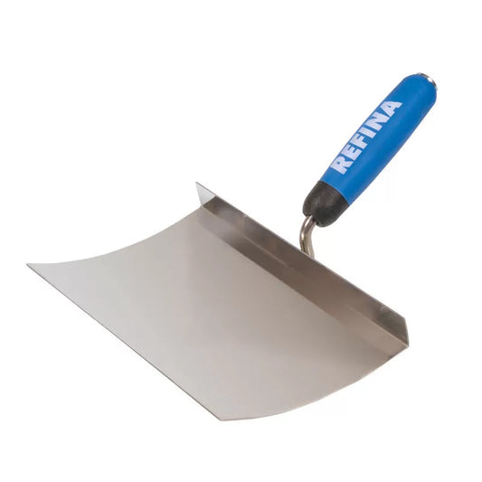 Harling trowel 10x4¾" (250x120mm) stainless steel soft grip