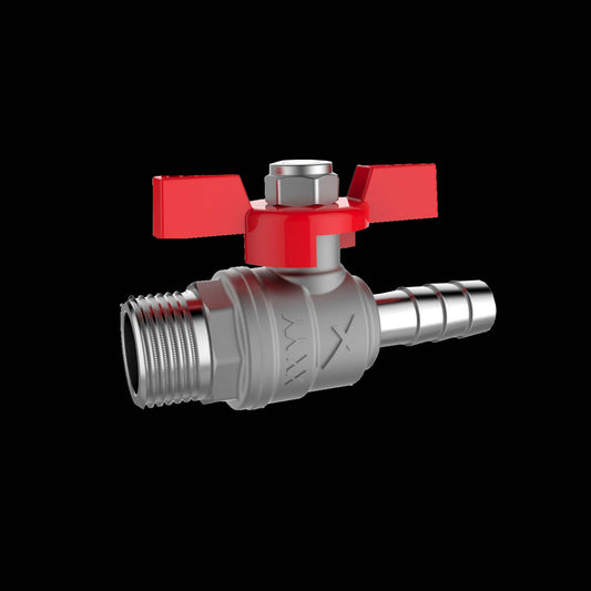 Ball valve double winged