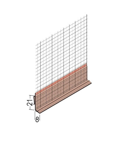 6mm Clip On Bead PVC with Mesh 2.5m