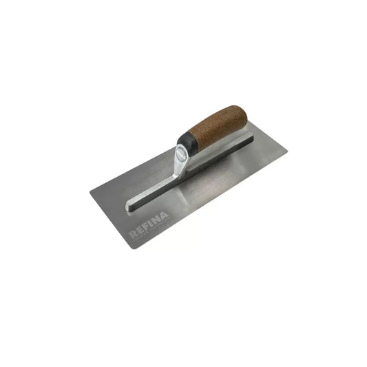 FINATEX-1 trowel stainless steel 0.65mm gauge cork grip