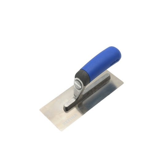 FINATEX flex midget trowel 8x3" (200x80mm) stainless steel 0.4mm gauge soft grip