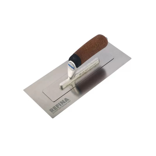 SUPERFLEX-1 trowel stainless steel 0.4mm gauge cork grip